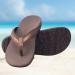 Men's Orthotic Flip Flops - High Arch Support Sandals for Plantar Fasciitis Relief - Coffee, Size 9 - Buy Online on GoSupps.com