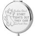 TGBJE Marie Gift Marie Ladies Gift Ladies Don t Start Fights But They Can Finish Them Pocket Mirror for Marie Cat Lover Cartoon Cat Gift (Ladies Fights Mirror)