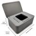 2-Piece Wet Wipes Box Set | Baby Toilet Paper Holder | Towel & Napkin Box with Lid | Gray/White Handkerchief Storage for Home - Buy Online on GoSupps.com