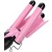 3 Barrel Hair Curling Iron Temperature Adjustable 25mm Hair Waver Curling Wand Fast Heating Hair Crimper Curling Wand for Curly Styling (-US) Pink-us - Buy Online on GoSupps.com