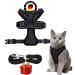 Cat dishes with a leash - Cat Harness - Cat dishes for Maine Coon and for big cats - Cat leash - 1 piece (Schwartz S) - Cat dishes with a line for good quality