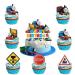 25 Pcs Train and His Friends Cupcake Topper Picks Train and His Friends Themed Cupcake Toppers Cake Topper for Birthday Party and Baby Shower