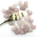 Home Decoration Natural Pink Rose Crystal Mushroom Shaped Polished QuartzStones Specimen Home Decoration Crystals Stones ERTEYIN (Size : 2pcs)