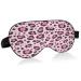 Sleep Mask Light Blocking Leopard Dots Print Eye Mask for Sleeping with Adjustable Strap Soft Lightweight Eye Cover Blindfold for Men Women Work Travel Naps