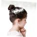 Housoutil Womens Barrettes for Hair Teasing Combs for Women Goody Hair Clips for Women Pearl Hair Comb for Women Pearl Hair Barrettes Tiara Hair Comb for Bride Accessories Small and Fresh - Buy Online on GoSupps.com