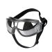 Dog Goggles Medium or Large Dog Sunglasses Anti-UV Waterproof Windproof Glasses Dog Eyewear for Long Snout Dogs (Silver)