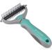 Navaris Pet Fur Dematting Comb - Undercoat Remover and Deshedding Tool for Dogs and Cats - Suitable for Small to Large Pets - Long or Short Hair - Style 2 - Buy Online on GoSupps.com