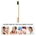 Eyebrow Comb with Wooden Handle - Bamboo Eyebrow Trimming Brush and Eyelash Grooming Comb for Perfect Brows - Buy Online on GoSupps.com