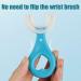 Buy Aunye U-Shape Children Toothbrush - 360 Oral Care Food Grade Silicone Portable - Blue B - Buy Online on GoSupps.com