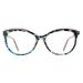 TIJN Retro Round Eyewear Blue Light Blocking Eyeglasses Anti Eye Fatigue Eye Strain 16-blue&leopard