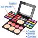 Make-up Palettes Professional Cosmetic Makeup Palette Set Kit-Eyeshadow & Blusher & Face Powder & Lip Gloss + 5Pcs Harry Wand Eyeshadow Makeup Brushes 5Pcs Wand+39 Eyeshadow Palette - Buy Online on GoSupps.com