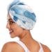 Blue Whales Star Hair Towel 2 Pack - Super Absorbent & Quick Dry Hair Turbans for Women & Girls - Buy Online on GoSupps.com
