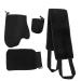 Self Tanning Mitt Applicator Self Tanner Mitt Applicator Whole Body Set with Back Strap Super Soft Cloth Sponge Waterproof Film for Tanning