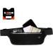KEGE Reflective Running Belt Fanny Pack - Bounce Free, Water Resistant, Lightweight Waist Pack for Gym Phone Holder - Carbon Black - Buy Online on GoSupps.com