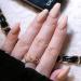 Brishow Coffin Artificial Nails - 24 Pcs Full Cover Natural Ballerina Acrylic Press-On Nails for Women & Girls - Buy Online on GoSupps.com