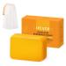 Turmeric Soap for Dark Spots Kojic Acid Turmeric Soap Bar for Face & Body Deep Cleansing Gentle Soap Sensitive Skin Formula All Skin Types for Men And Women Soap1 Pack+bag