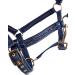 ARBO-INOX Foal Halter - Softly Padded 2-Way Adjustable Decorative Cord - Pony Foal Navy - Buy Online on GoSupps.com