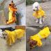 Ocsoso Waterproof Dog Raincoat - Breathable Rain Jackets for Small & Medium Dogs - Comfortable Yellow Rain Gear for Rainy Weather - Buy Online on GoSupps.com