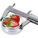 Fresh Strawberry Mini Round Pill Box 3 Compartment Travel Organizer for Medicine Pocket & Home Use - Buy Online on GoSupps.com