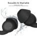 Soft Silicone Reusable Noise Cancelling Ear Plugs for Sleeping - 2 Pairs Black - Buy Online on GoSupps.com