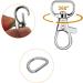 SANNIX 120 Pcs Keychain Clip Hooks with D Ring Include 60Pcs Swivel Snap Hooks Lanyard Clip and 60Pcs D Ring for Purse Hardware Sewing Projects (1/2 Inside Width) Silver - Buy Online on GoSupps.com