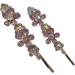Topkids Accessories Beautiful Bejewelled Womens Hair Grips Perfect for Events Prom Bride or Flower Girl Womens Hair Clip Bobby Pins Kirby Grip Accessory (Beaded Resin Flowers Lilac) - Buy Online on GoSupps.com
