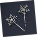 MAGICLULU 2 Pairs Side Rhinestone Barrette Headdress Barrette Rhinestones Hair Clip Women Hairpin Bobby Pin Snowflake Hair Clips Fashion Hairpins Rhinestones Barrette Women Barrette Hair Pin - Buy Online on GoSupps.com