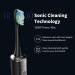 CD-02 Wireless Electric Toothbrush - Rechargeable 4 Modes Pressure Sensor 240 Days Battery Life - Black & Silver - Buy Online on GoSupps.com