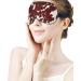 Cowhorse Print Sleep Mask for Women | Adjustable Brown Spots Eye Shades with Elastic Strap - Perfect for Travel & Rest - Buy Online on GoSupps.com