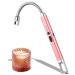 MEIRUBY Lighter Electric Lighter Candle Lighter Rechargeable USB Lighter Arc Lighters for Candle Camping BBQ (Rose Gold)