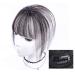 Gaxqfei Real Human Hair Clip-On Bangs Topper - 3D Handmade Air Bangs Wiglet for Women | Light Brown - Perfect Hair Accessory - Buy Online on GoSupps.com