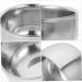 Mobestech Beard Brush Bowl Razor - Premium Shaving Cup for Wet Shaving | Steel & Aluminum - 7.2x7.2x5cm Silver - Buy Online on GoSupps.com