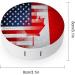 Vintage USA and Canada Flag Round Case for Contact Lens Kit Storage Box with Mirror Portable Cute Lens Holder - Buy Online on GoSupps.com