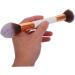 Set of 2 Cosmetic Brushes Professional Makeup Brushes Makeup Brushes Wooden Handle Makeup Brush Powder Brush Makeup Brush for Women - Buy Online on GoSupps.com