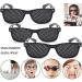 Fajoek Raster Glasses - Pinhole Eye Training & Relaxation Glasses - Foldable Black Grid Glasses for Vision Improvement - Buy Online on GoSupps.com