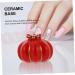 FRCOLOR Pumpkin Slices Nail Holder Nail Practice Stand Nail Beauty Stand Nail Art Tip Holder Nail Tip Training Stand Crystal Holder Fake Nail Stand Cosmetic Base Red 5.5X4cm red - Buy Online on GoSupps.com