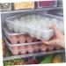 COLLBATH Egg Crisper 34 Eggs Modern Kitchen Accessories Egg Tray Egg Container Egg Holder Egg Carton High Capacity - Buy Online on GoSupps.com