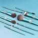 10 Shining Queen Turquoise Makeup Brush Set - Diamond Soft Beauty Tools - 20CM Blue for Flawless Application - Buy Online on GoSupps.com