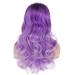Wiwige Long Curly Wavy Ombre Purple Synthetic Wig for Women - Perfect for Daily Wear, Parties, Halloween & Cosplay with Free Wig Cap Included - Buy Online on GoSupps.com