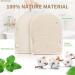 Buy 2-Piece Peeling Gloves & Shower Sponge Set | Hemp & Linen Body Scrub Tools - Double-Sided Massage for Exfoliation - Beige - Buy Online on GoSupps.com
