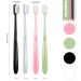Patelai 8 Pieces Soft Toothbrush Set - Micro Nano Extra Soft Bristles for Gentle Oral Care - Ideal for Adults (Black White Pink Green Handles - Buy Online on GoSupps.com