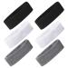 Huture 6 pieces sport headband welding band slipproof your stretching your stretch perfectly for unisex fitness cycling training sporty exercise basketball jogging yoga running black/white/gray