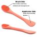 Silicone Face Mask Brush for Gentle Exfoliating & Mask Application - Orange/Dark Blue - Buy Online on GoSupps.com