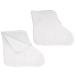 Kosmetex socks soft microfiber paraffin bath socks silver cosmetic socks heat socks white 1 pair socks one size