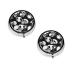 (Black Skull) Round Pill Box 3 Compartment Pill Box Mini Decorative Pocket Purse Portable Travel Medicine Tablet Vitamin Holder Organizer Pill Case