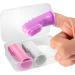 Silicone Finger Toothbrush for Toddlers and Baby Teething Massager - Gentle Oral Hygiene Training - 3 Pack (Girls) - Buy Online on GoSupps.com