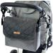 Premium Gray & Black Leather Baby Diaper Bag | Stylish Travel & Stroller Bag | Multi-Functional Care Bag for Parents - Buy Online on GoSupps.com