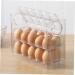 GRIRIW Fridge Egg Holder Egg Storage Box Mini Drawer Space Savers Organizers Plastic Household Egg Holder Egg Rack Dedicated - Buy Online on GoSupps.com