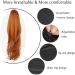 PORSMEER Drawstring Ponytail Extension 26 Inch Long Natural Synethic Hairpiece - Orange - Buy Online on GoSupps.com