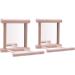 HANZE Bird Mirror and Swing Set for Parrots - Wooden Toy for Macaws, Lovebirds, Cockatiels - 2 Pack - Buy Online on GoSupps.com